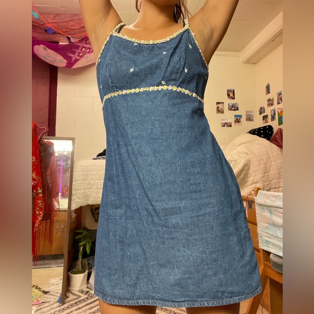 Mini Denim Dress